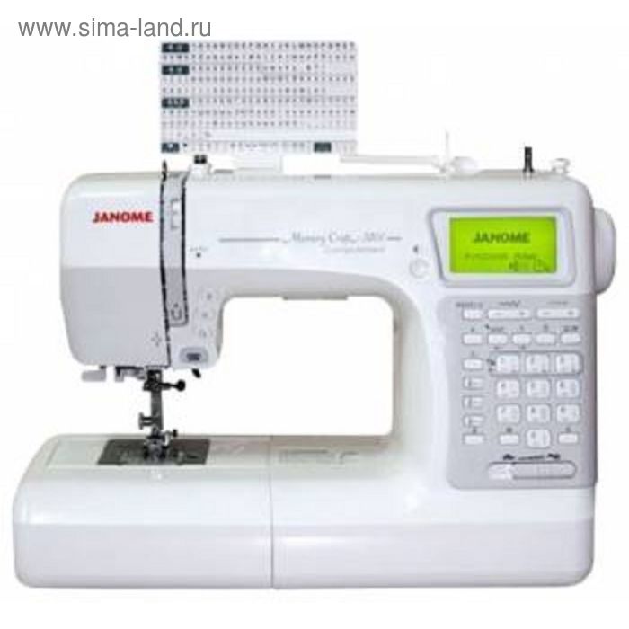 Швейная машина Janome Memory Craft 5200 HC, 561 операций, обметочная, потайная, эласт строчка - Фото 1