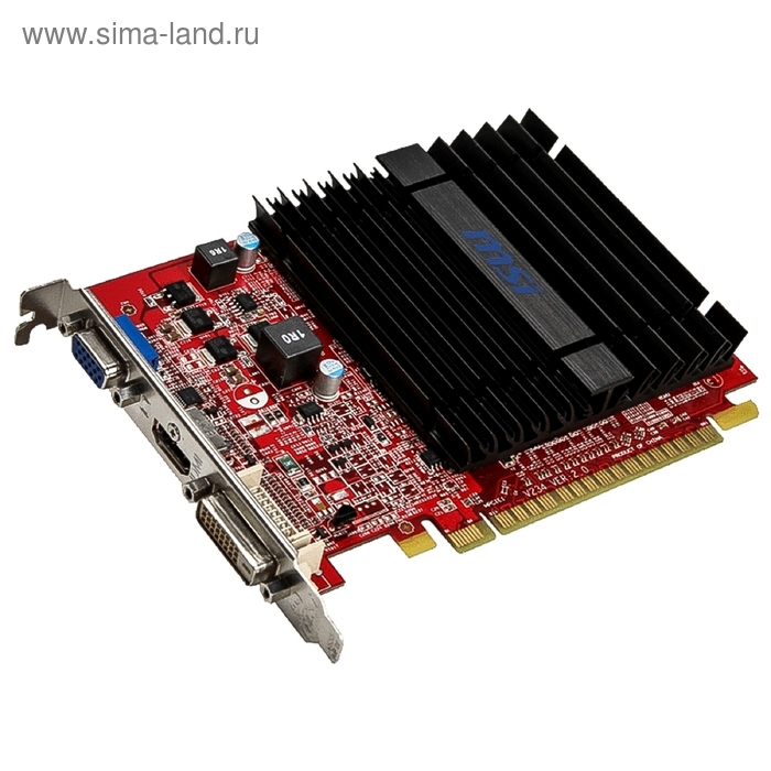 Видеокарта MSI AMD Radeon R5 230 (1GD3H) 1G,64bit,GDDR3,625/1000,DVI,HDMI,CRT - Фото 1