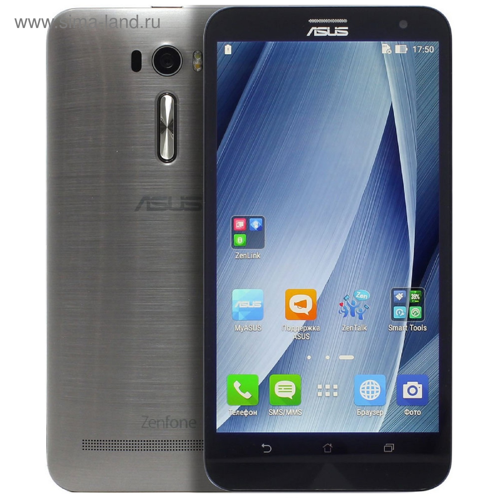 Смартфон Asus ZenFone 2 Laser ZE601KL 32Gb серебристый