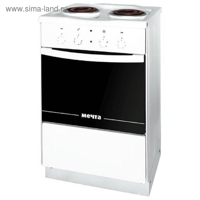 Плита "Мечта" М 29, электрическая, 2 конфорки, 33 л, спиральные, без гриля, белая - Фото 1
