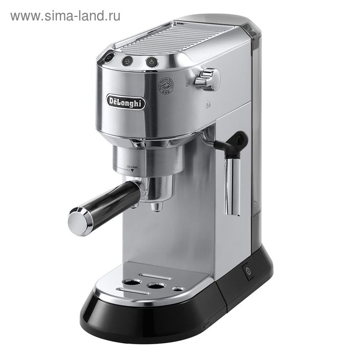 Кофеварка DeLonghi EC 680.M, рожковая, 1450 Вт, 1 л, серебристая - Фото 1