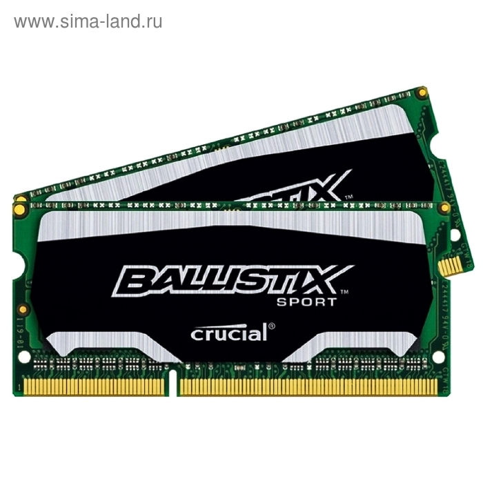 Память DDR3L 2x4Gb 1600MHz Crucial BLS2C4G3N169ES4CEU RTL PC3-12800 CL9 SO-DIMM 204-pin - Фото 1