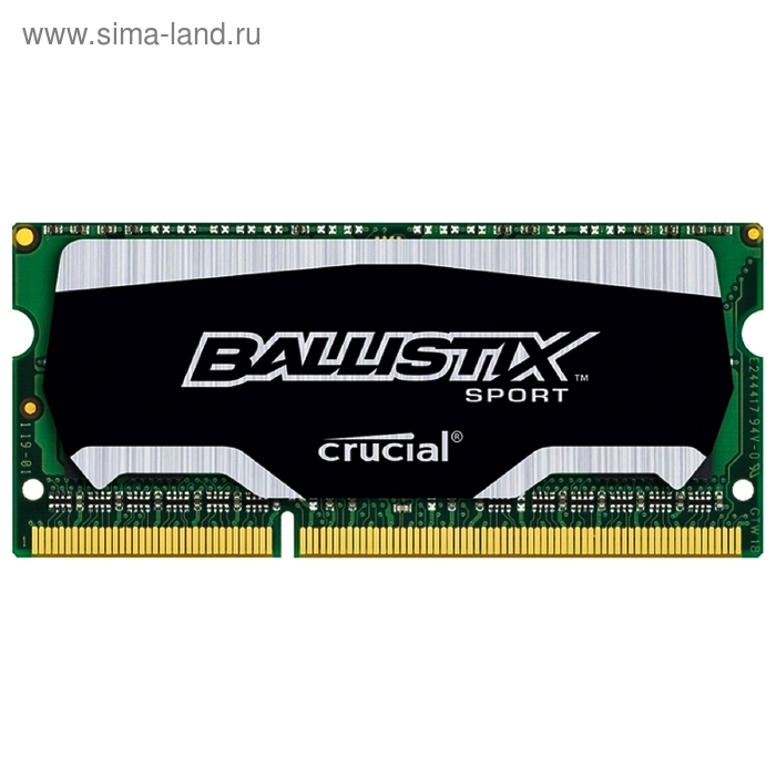 Память DDR3L 4Gb 1866MHz Crucial BLS4G3N18AES4CEU RTL PC3-14900 CL10 SO-DIMM 240-pin 1.35В - Фото 1