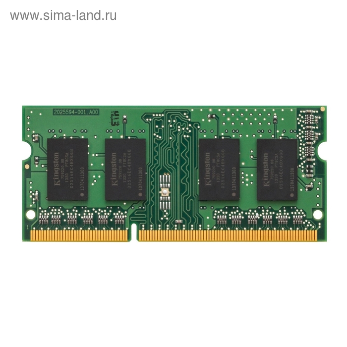 Память DDR3L 2Gb 1333MHz Kingston KVR13LS9S6/2 RTL PC3-10600 CL9 SO-DIMM 204-pin 1.35В - Фото 1