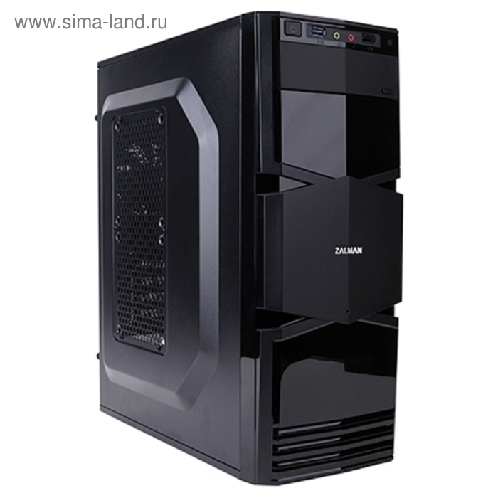 Корпус Zalman ZM-T3, без БП, mATX, черный - Фото 1