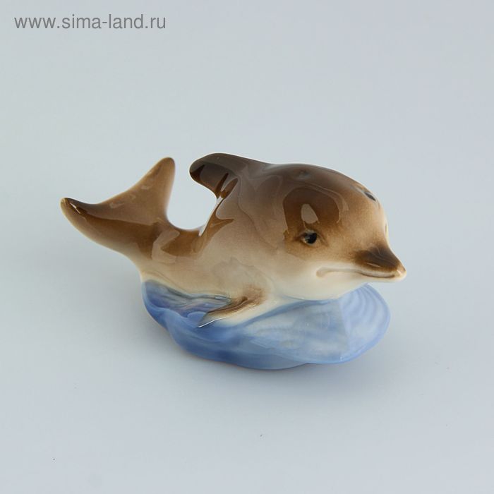 Сувенир «Дельфин», малый, 8×4×5 см, ручная работа, фарфор - Фото 1