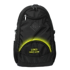 Рюкзак молодёжный на молнии, 2 отдела, 4 наружных кармана, чёрный/ зелёный - Фото 1