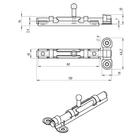 Задвижка накладная ЗТ-3, покрытие полимер - Фото 2