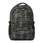Рюкзак молодёжный на молнии, 2 отдела, 4 наружных кармана, регулируемые лямки, серый/жёлтый - Фото 1
