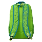 Рюкзак молодёжный на молнии, 2 отдела, 3 наружных кармана, регулируемые лямки, зелёный - Фото 3