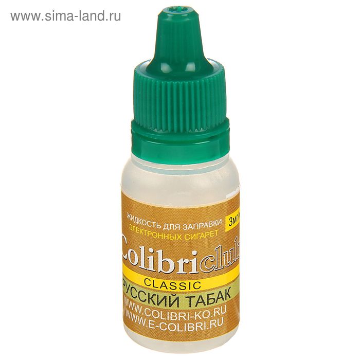 жидкость для многоразовых ЭИ Colibriclub Classic РУССКИЙ ТАБАК 3 мг/мл 10мл - Фото 1