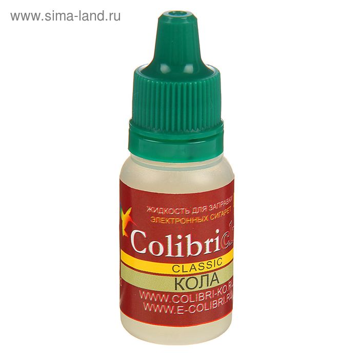 Жидкость для многоразовых ЭИ Colibriclub Classic, кола, 6 мг, 10 мл - Фото 1