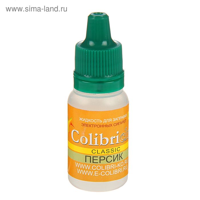 Жидкость для многоразовых ЭИ Colibriclub Classic, персик, 6 мг, 10 мл - Фото 1