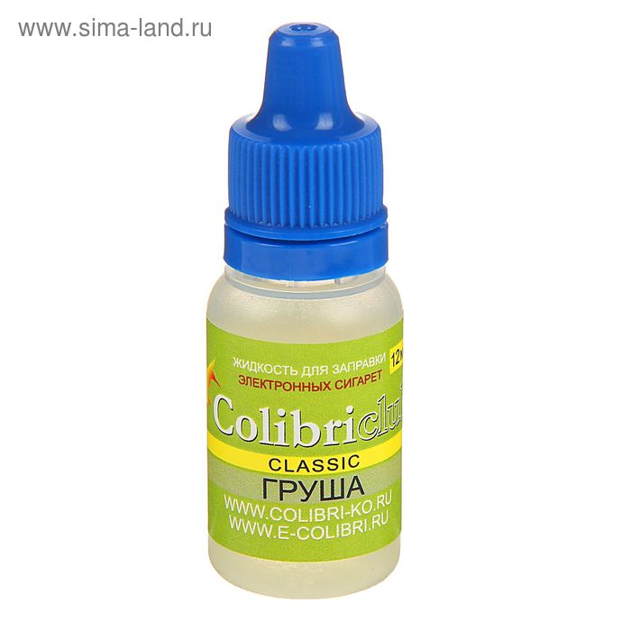 Жидкость для многоразовых ЭИ Colibriclub Classic, груша, 12 мг, 10 мл - Фото 1