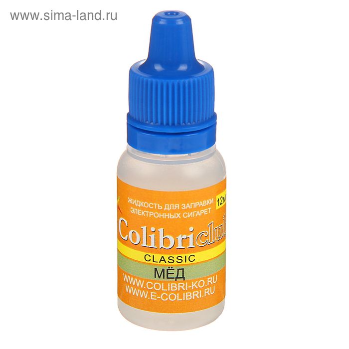 Жидкость для многоразовых ЭИ Colibriclub Classic, мед, 12 мг, 10 мл - Фото 1