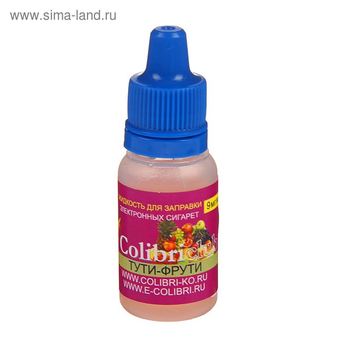 Жидкость для многоразовых ЭИ Colibriclub Standart, тути-фрути, 9 мг, 10 мл - Фото 1