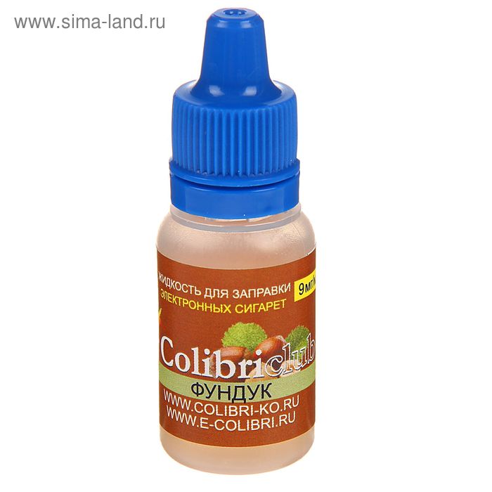 Жидкость для многоразовых ЭИ Colibriclub Standart, фундук, 9 мг, 10 мл - Фото 1