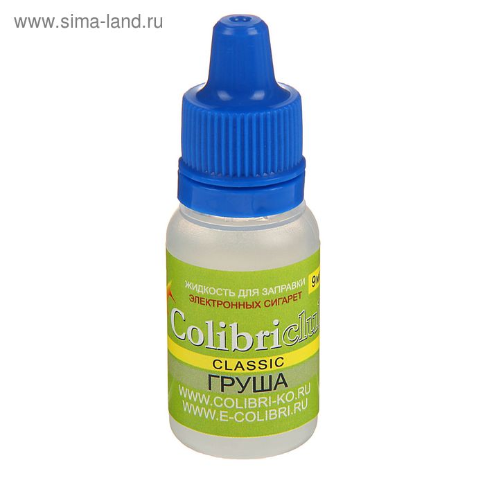 Жидкость для многоразовых ЭИ Colibriclub Classic, груша, 9 мг, 10 мл - Фото 1