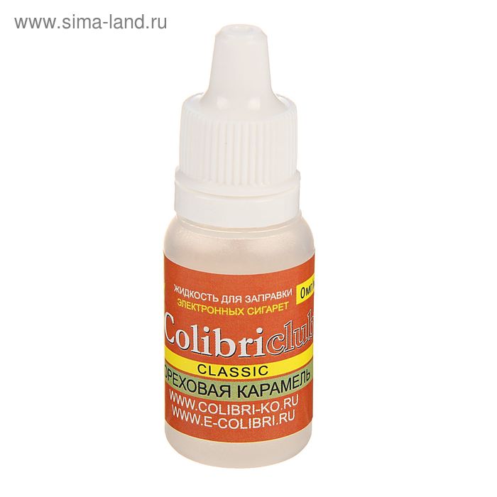 Жидкость для многоразовых ЭИ Colibriclub Classic, ореховая карамель, 0 мг, 10 мл - Фото 1