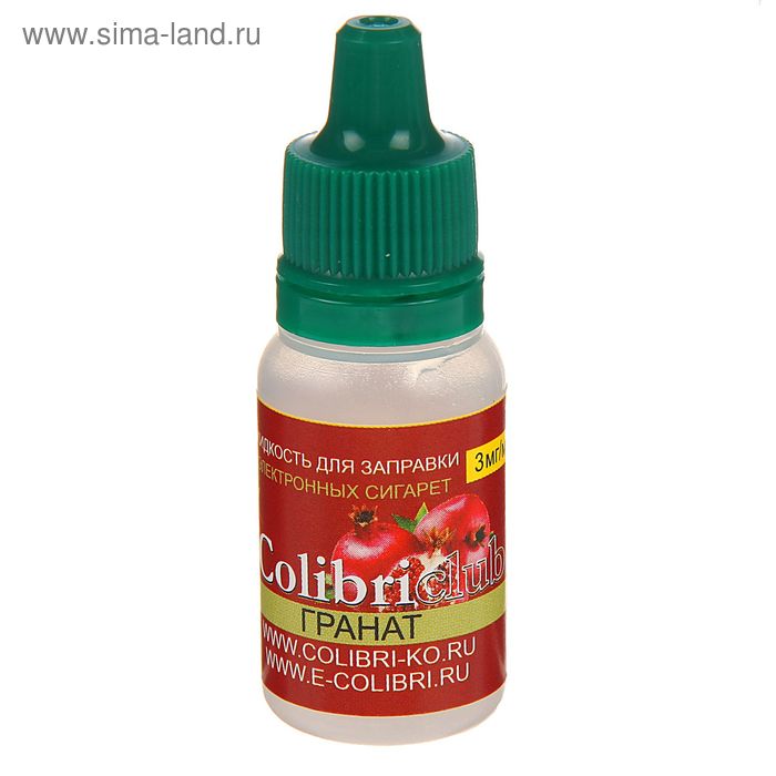 Жидкость для многоразовых ЭИ Colibriclub Standart, гранат, 3 мг, 10 мл - Фото 1