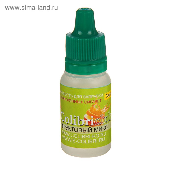 Жидкость для многоразовых ЭИ Colibriclub Standart, фруктовый, 3 мг, 10 мл - Фото 1