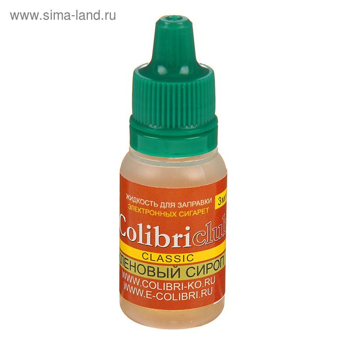 Жидкость для многоразовых ЭИ Colibriclub Classic, кленовый сироп, 3 мг, 10 мл - Фото 1