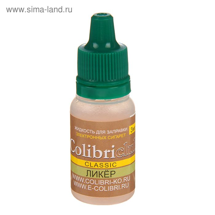 Жидкость для многоразовых ЭИ Colibriclub Classic, ликер, 3 мг, 10 мл - Фото 1