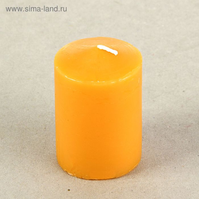 Свеча пеньковая ароматическая «Апельсин», 4 х 5 см - Фото 1