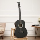 Акустическая гитара 6-ти струнная, менз. 650мм., струны металл, головка без пазов - фото 318624104