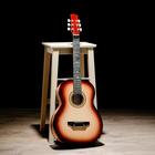 Акустическая гитара 6-ти струнная, менз. 650мм., струны металл, головка без пазов - Фото 1