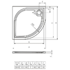 Поддон литьевой мрамор Riho DB 18 100x100x3 (ножки и сифон в комплекте) - Фото 2