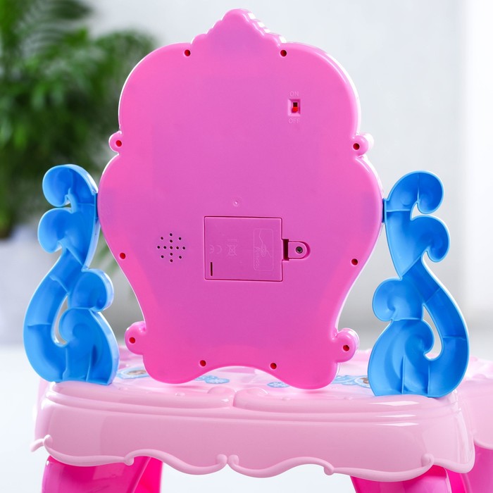 Игровой набор «Столик с зеркалом», Холодное сердце, свет, звук, 14 предметов, высота 60 см - фото 1908275952