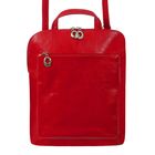 Сумка-рюкзак на молнии, 1 отдел, 1 наружный карман, красная - Фото 1