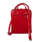 Сумка-рюкзак на молнии, 1 отдел, 1 наружный карман, красная - Фото 5