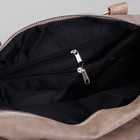 Сумка женская на молнии, 1 отдел, 1 наружный карман, бежевая - Фото 5