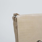 Сумка женская, 1 отдел на клапане, наружный карман, цвет бежевый - Фото 4