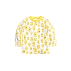 Рубашечка детская с длинными рукавами, возраст 6-9 месяцев, 2 шт, цвет белый/жёлтый - Фото 2