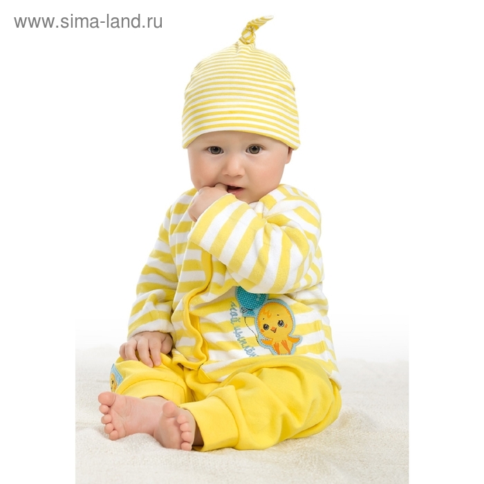 Комплект детский, рост 74-80 см, цвет жёлтый - Фото 1