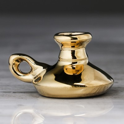 Подсвечник "Золотой", булат, 4 см