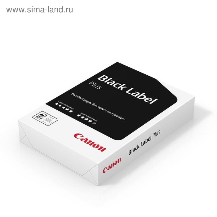 бумага А4 500л Canon Black Label Plus 80г/м2,161CIE% класс В+ - Фото 1