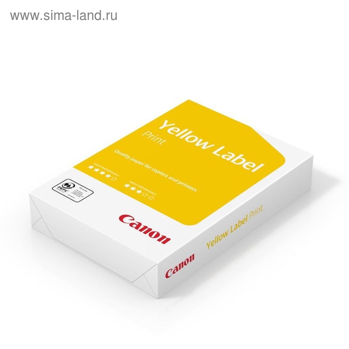 бумага А4 500л Canon Yellow Label Print 80г/м2,146CIE% класс С - Фото 1