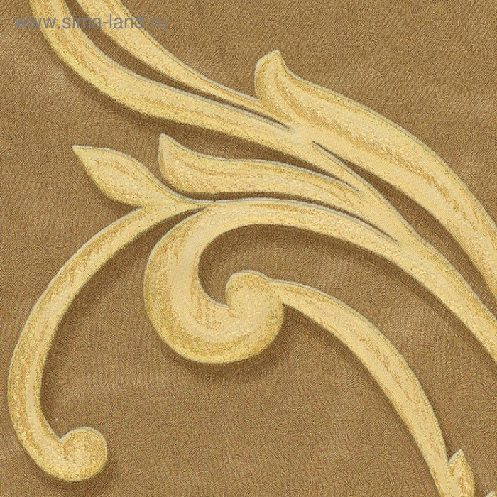 Обои виниловые ART 45-094-08 VALENCIA, золото на коричневом фоне, 1,06х10 м - Фото 1