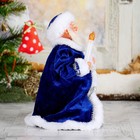 Дед Мороз, в синей шубе, со свечой - Фото 4