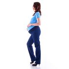 Брюки с низ. животиком женские для беременных, размер 46, рост 168, цвет синий (арт. 0264) - Фото 3