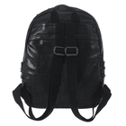 Рюкзак молодёжный на молнии, 1 отдел, 3 наружных кармана, чёрный - Фото 3