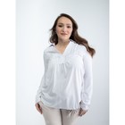 Блузка женская для беременных, размер 50, рост 168, цвет белый (арт. 0084) - Фото 1