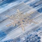 Наклейка на стекло «Снежинка», 15×15 см, серебристая - Фото 2