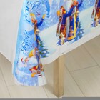 Скатерть одноразовая «С Новым Годом!», Дед мороз и Снегурочка, 182×137 см - Фото 3