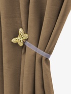 Подхват для штор «Бабочка», 6×4 см, 26 см, цвет золотой/белый - Фото 2