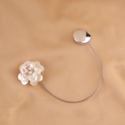 Подхват для штор «Роза», d = 4 см, цвет белый - фото 9968592